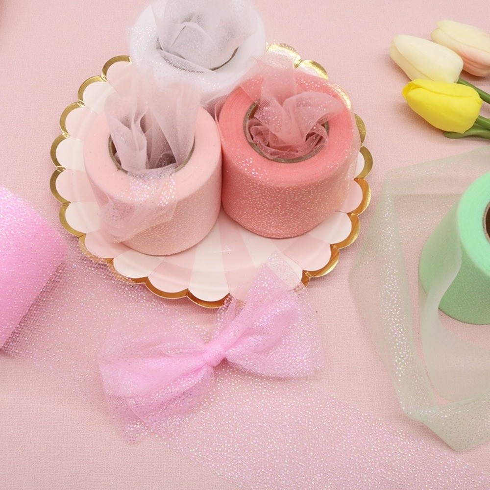 6CM 25Yards Crystal Sequin Rib - огляд і ціна Ribbon Organza Roll