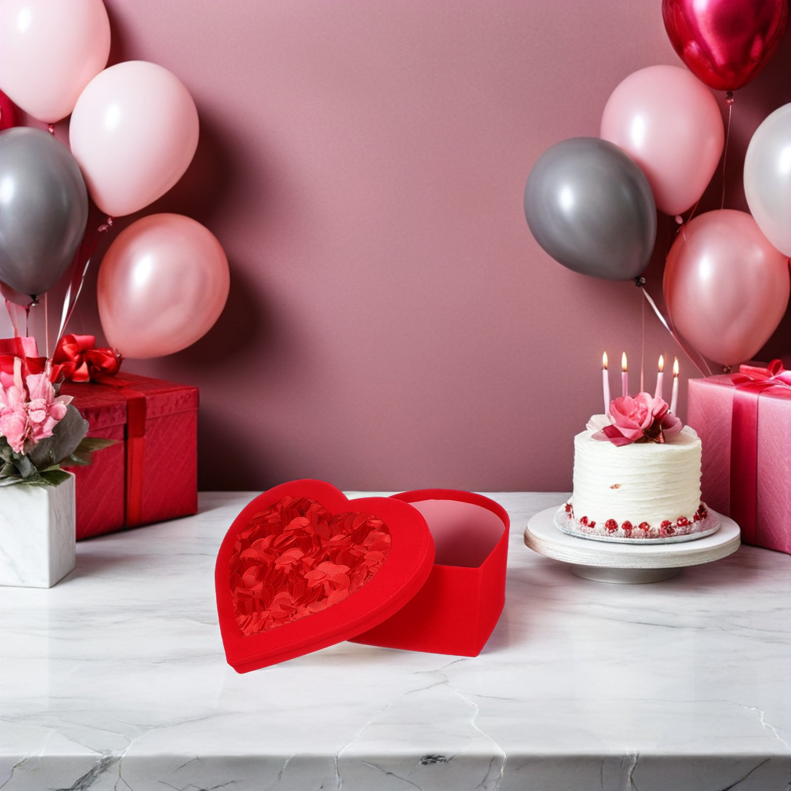 Heart Shaped Valentine Box Bou - огляд і ціна Bouquet Holder Foam