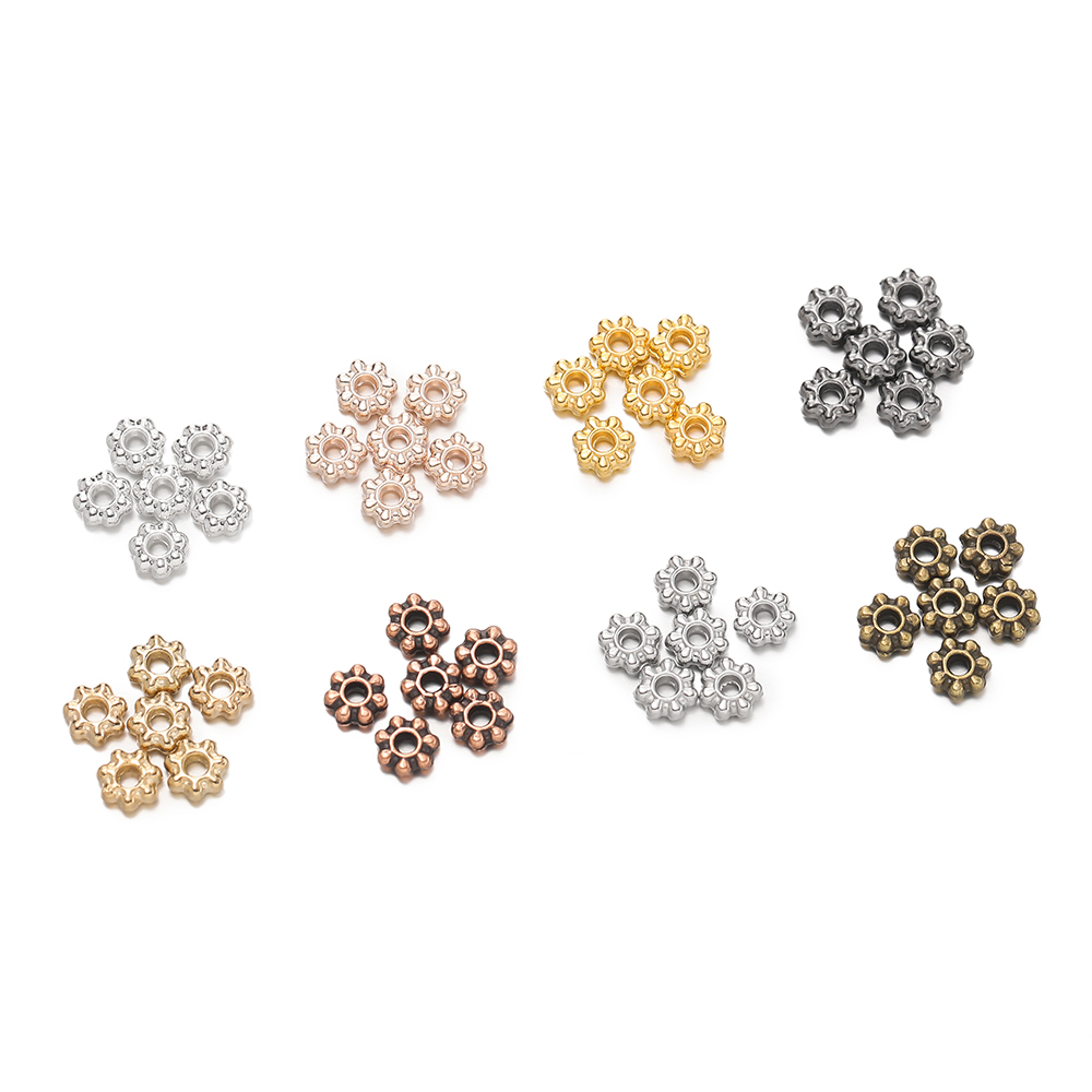200Pcs 4/6mm Alloy Snowflake B - огляд і ціна Supply Florist