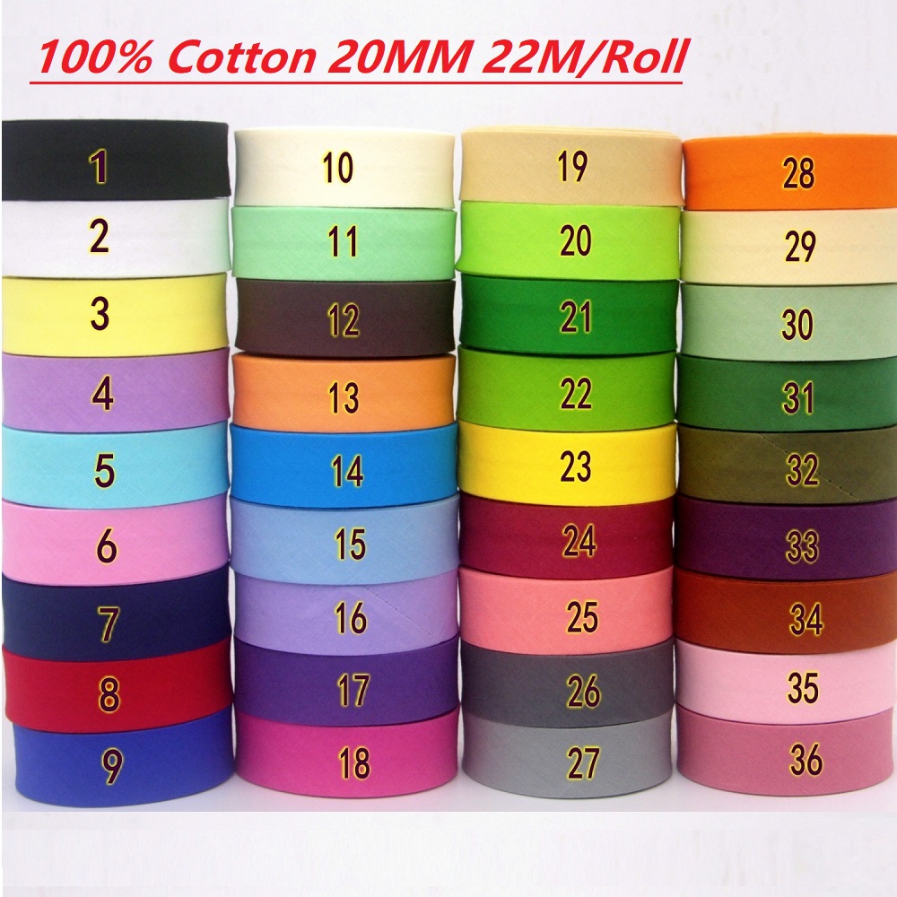 22m/Roll 100% Cotton Bias Tape - огляд і ціна Ribbon Organza Roll